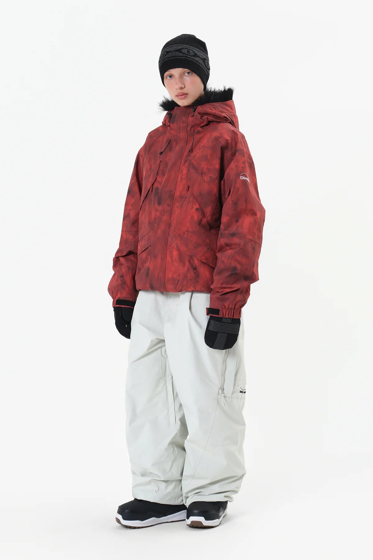 Dimito Shadow Snow Jacket-RED10