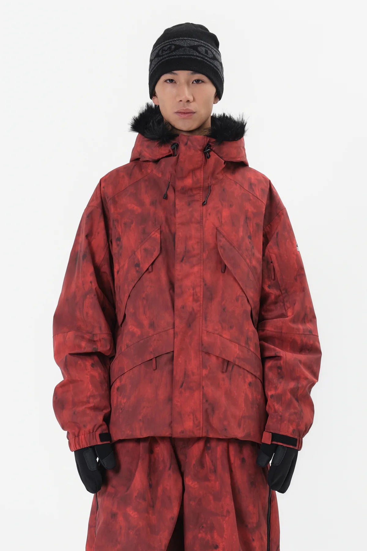 Dimito Shadow Snow Jacket-RED5