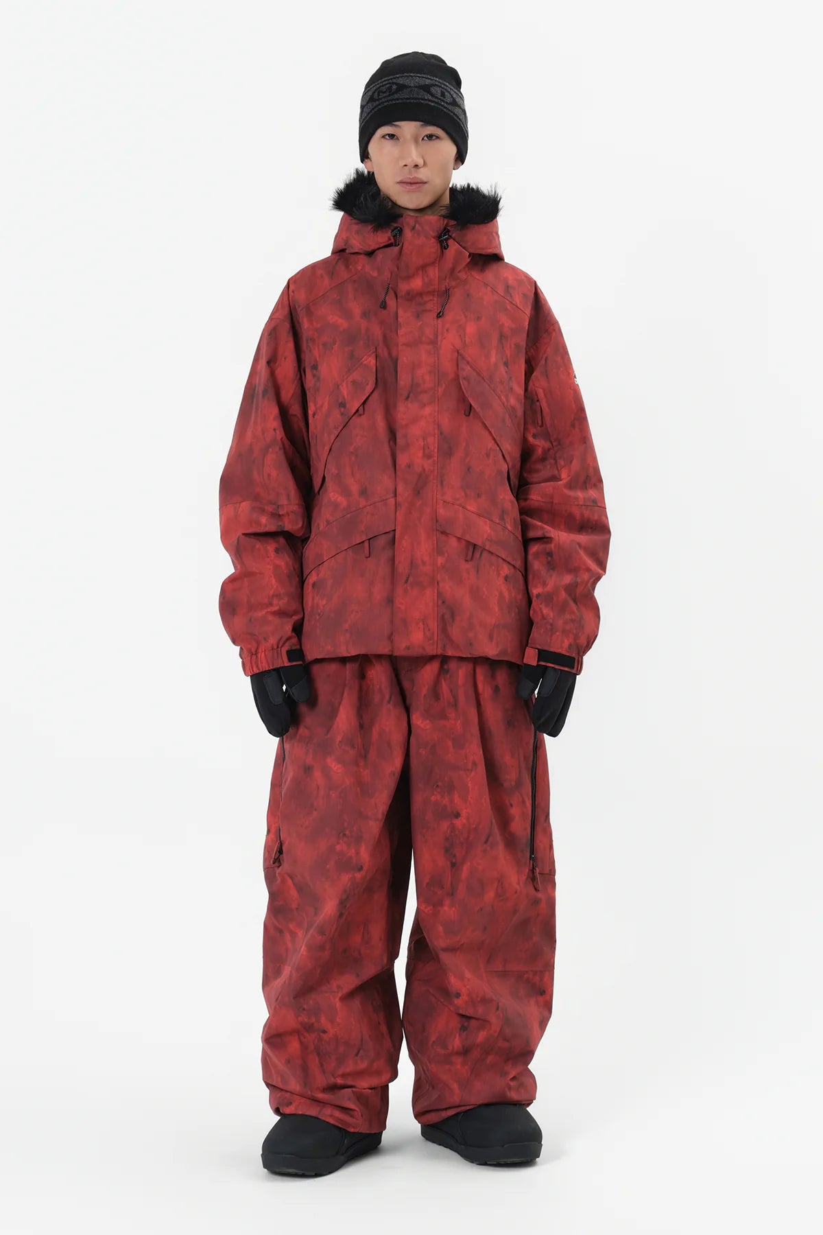 Dimito Shadow Snow Jacket-RED7