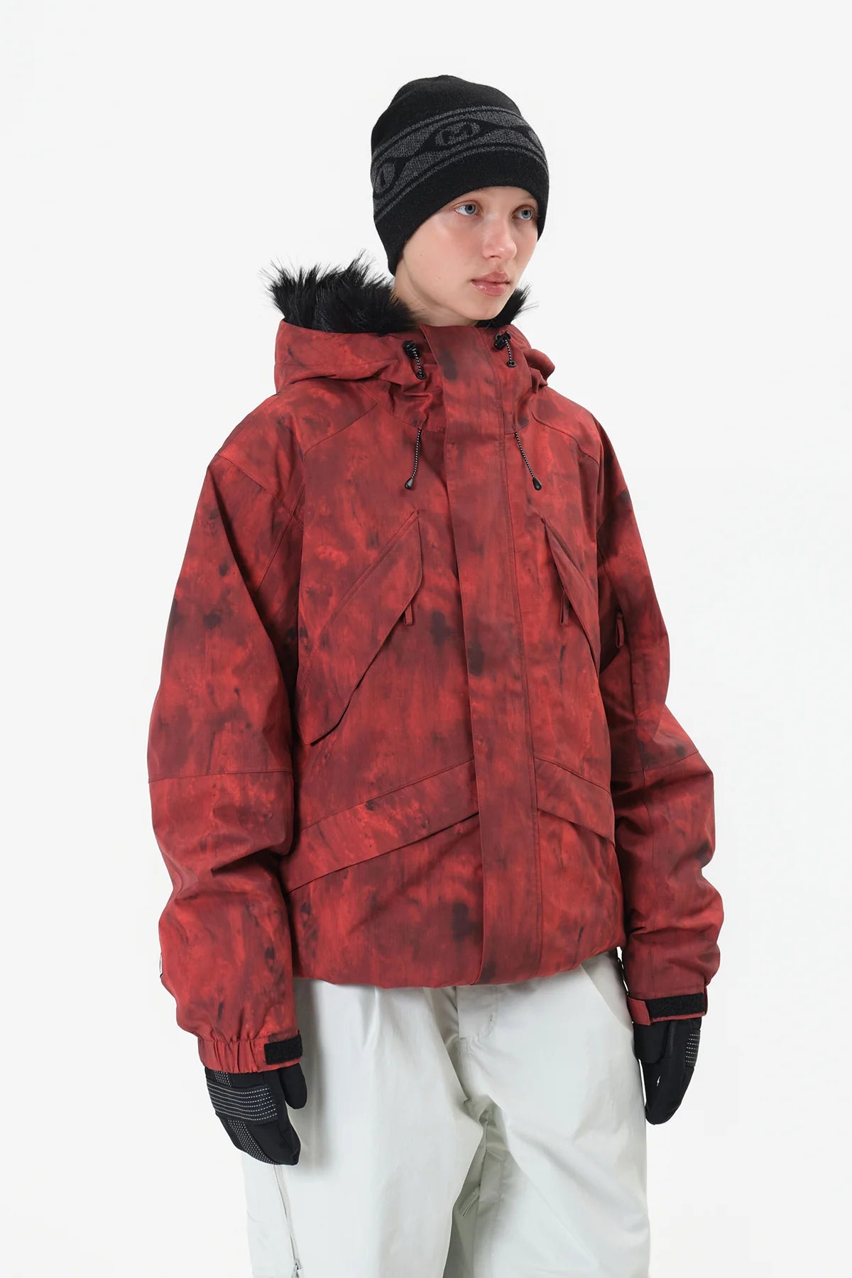 Dimito Shadow Snow Jacket-RED8