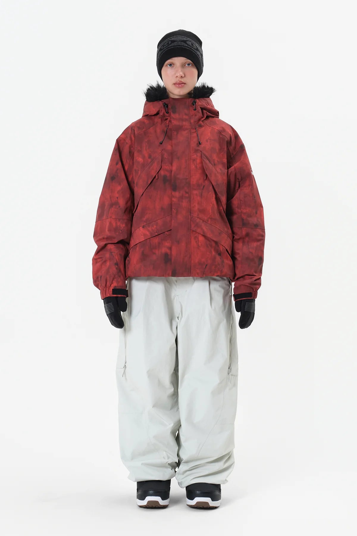 Dimito Shadow Snow Jacket-RED9