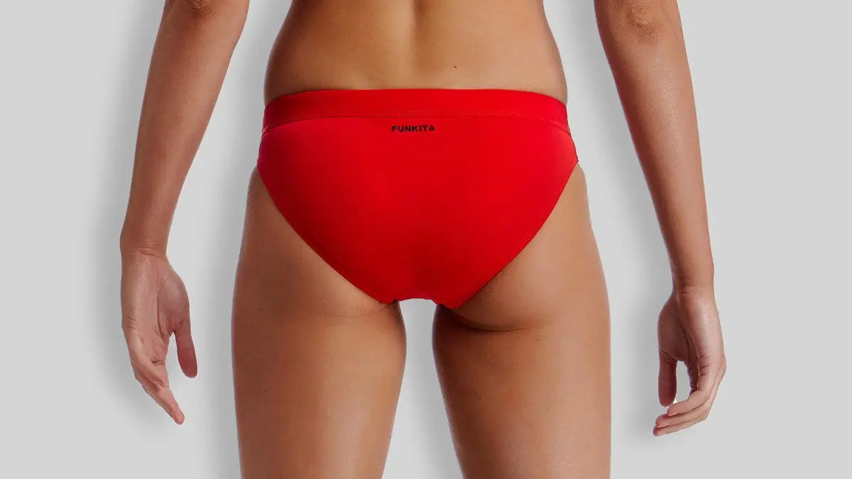 Funkita Women Sports Brief-Still Red_image3