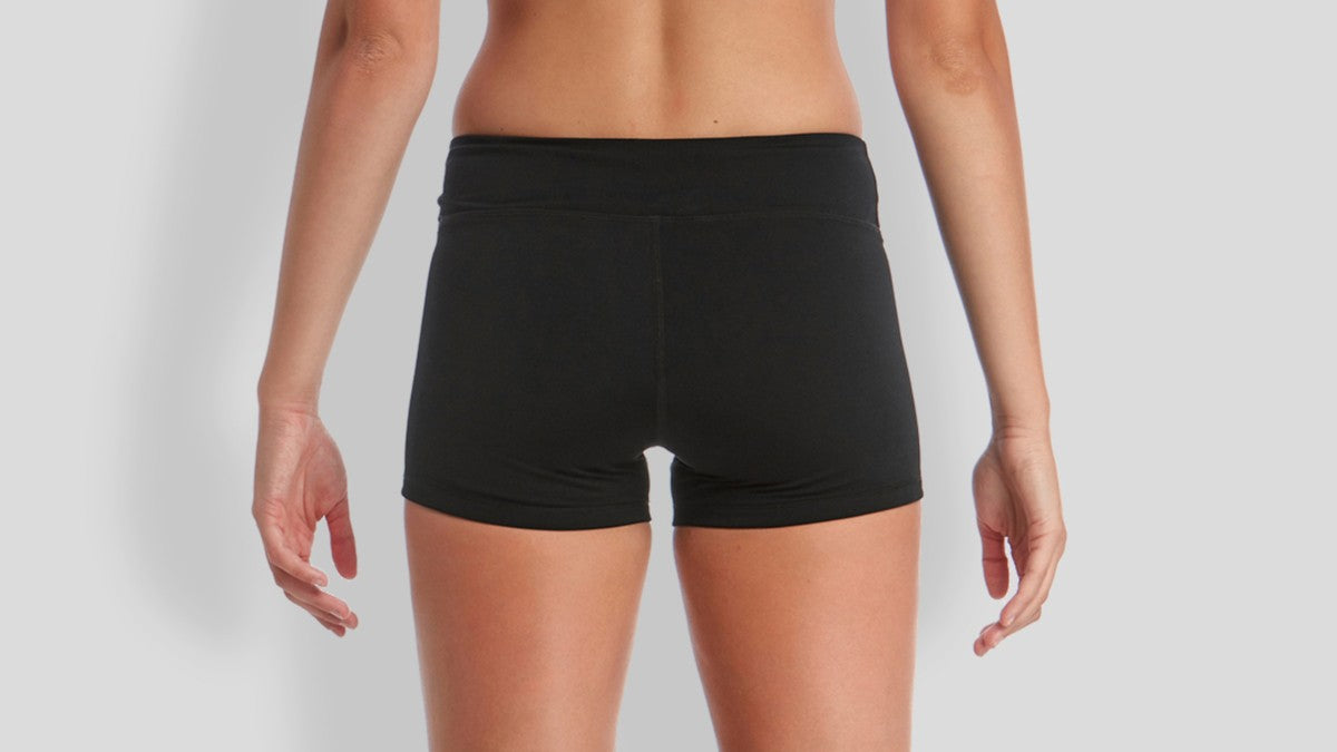 Funkita Women Swim Boy Leg Brief-Still Black_image3