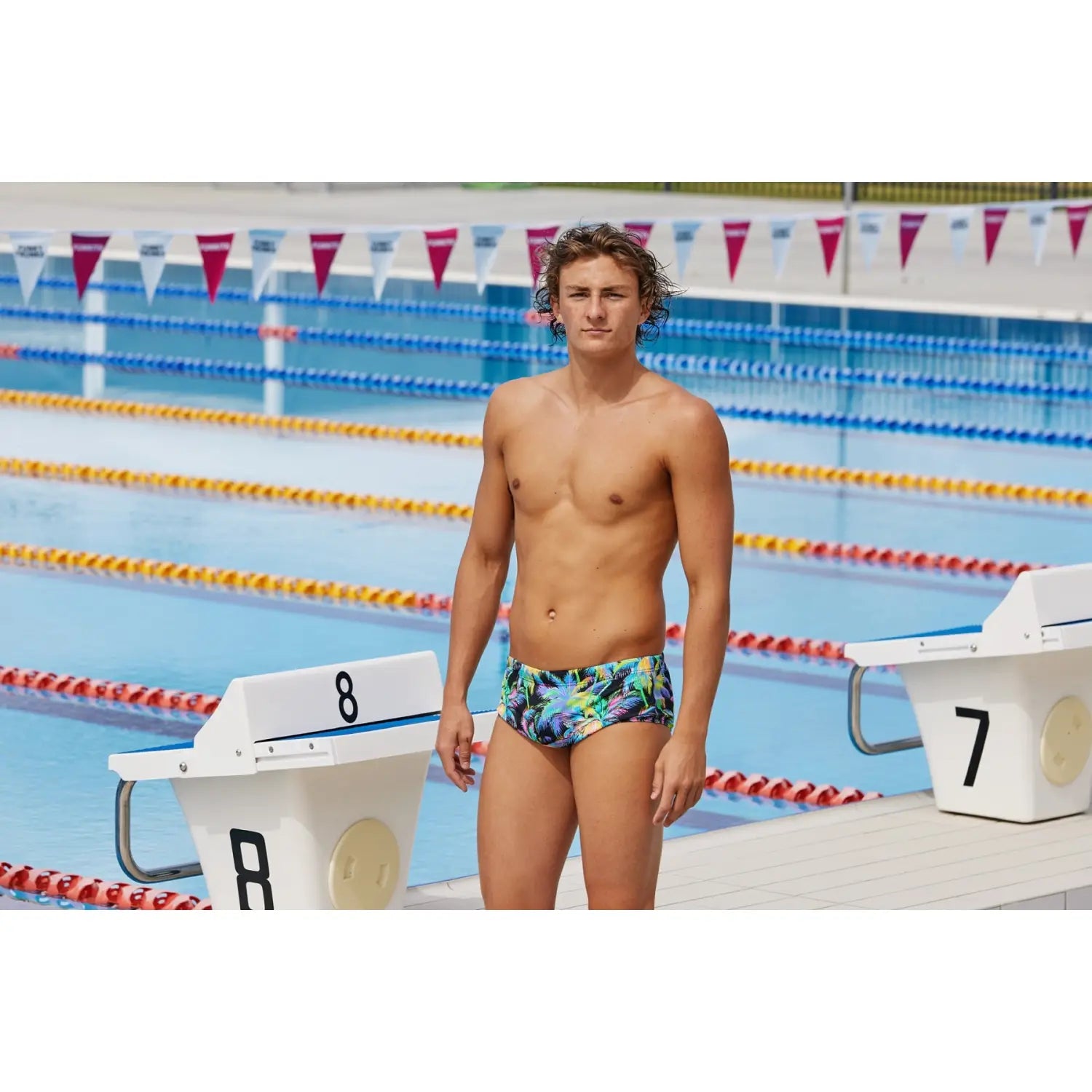 Funky Men Sidewinder Trunks-PARADISE PLEASE_image1