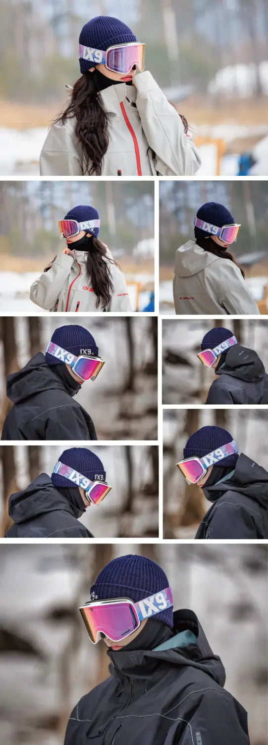 Ixnine Ix3-04 Photochromic Snow Goggle-pink-pic2