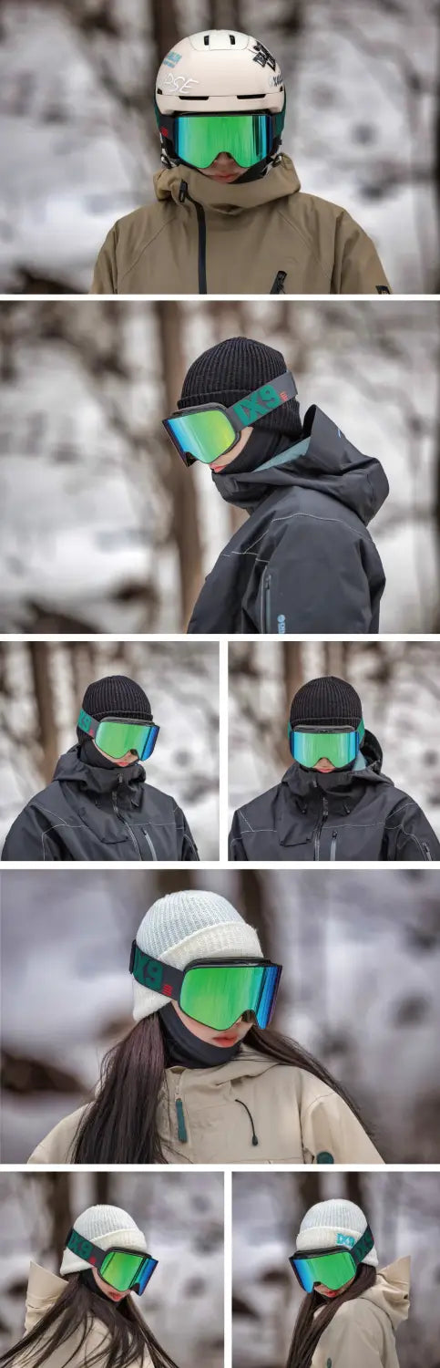 Ixnine Ix3-14 Snow Goggle-green-pic2