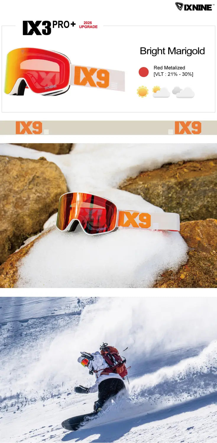 Ixnine Ix3-22 Snow Goggle-marigold-pic1