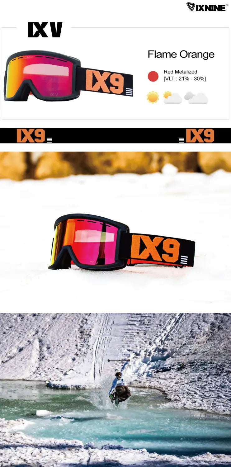 Ixnine Ix5-02 Snow Goggle-flame-pic1