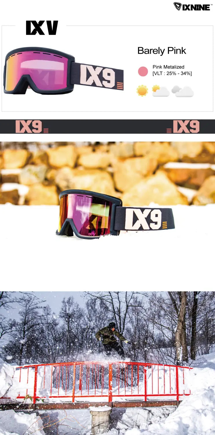 Ixnine Ix5-05 Snow Goggle-pink-pic1