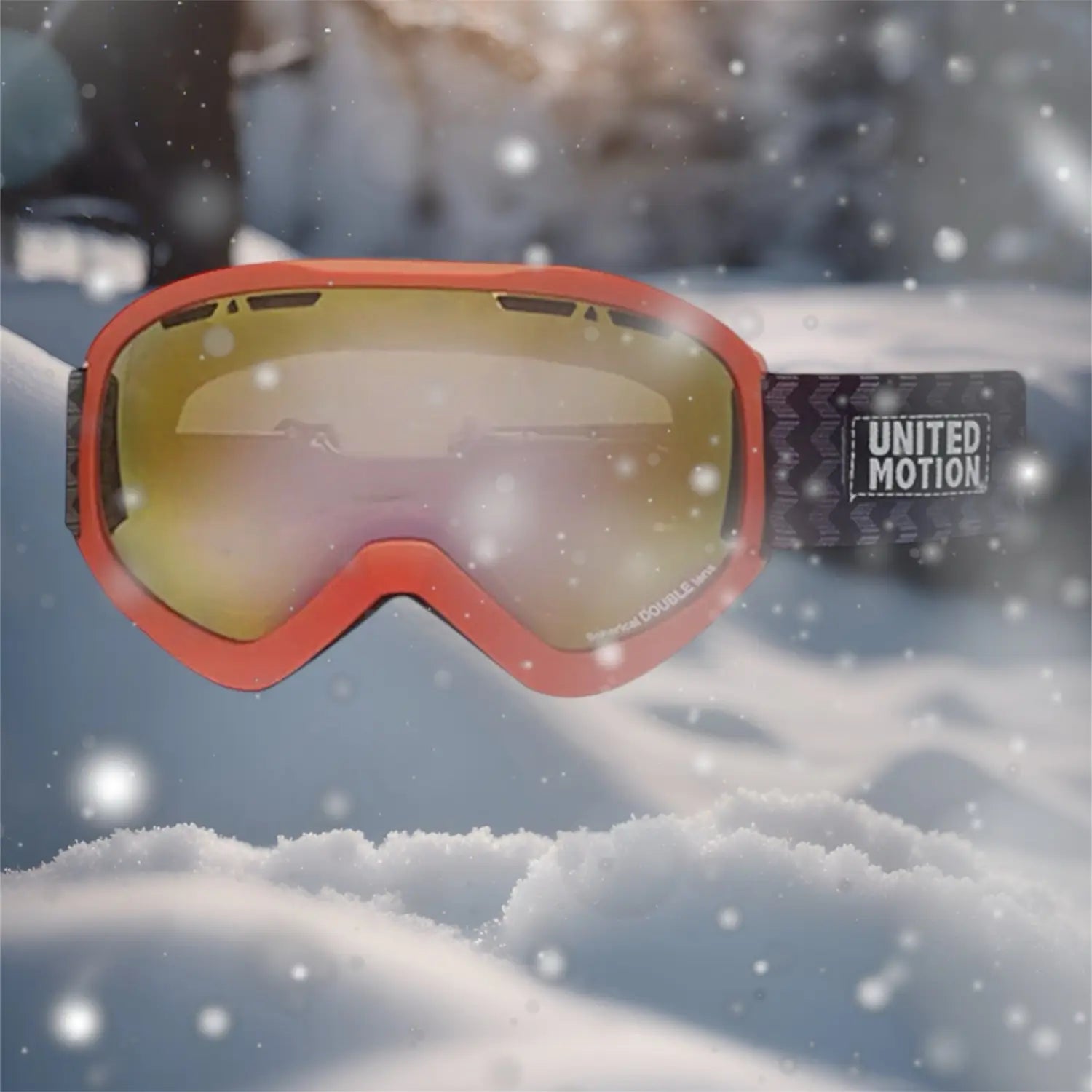 JP Kids Mirror Snow Goggle-RED_ai