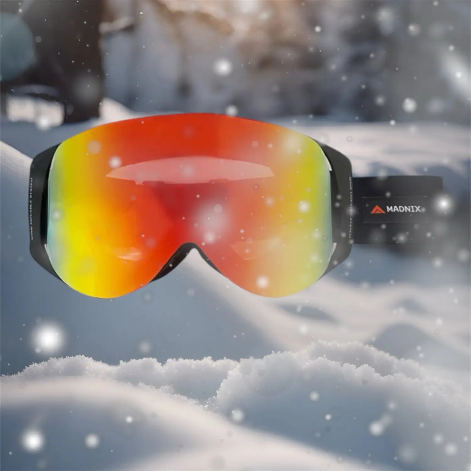 Madnix Mirror Snow Goggle-RED_ai
