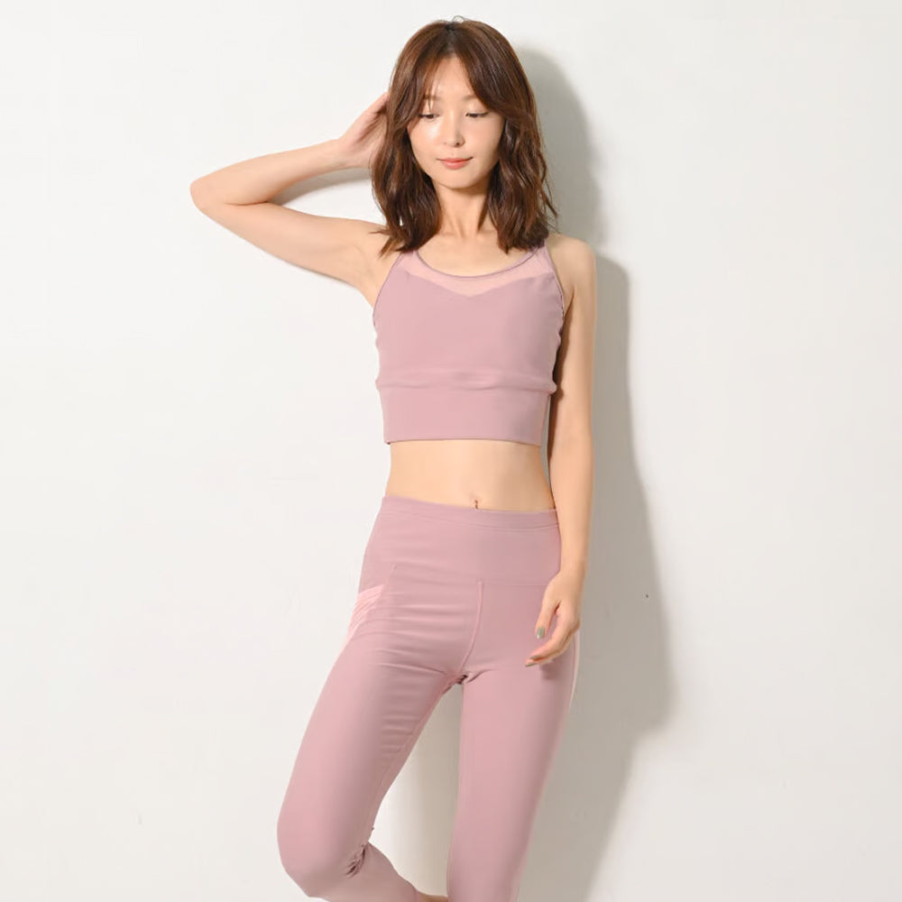 Maka-Hou Women Crossover-Strap Bra Top-PINK_4