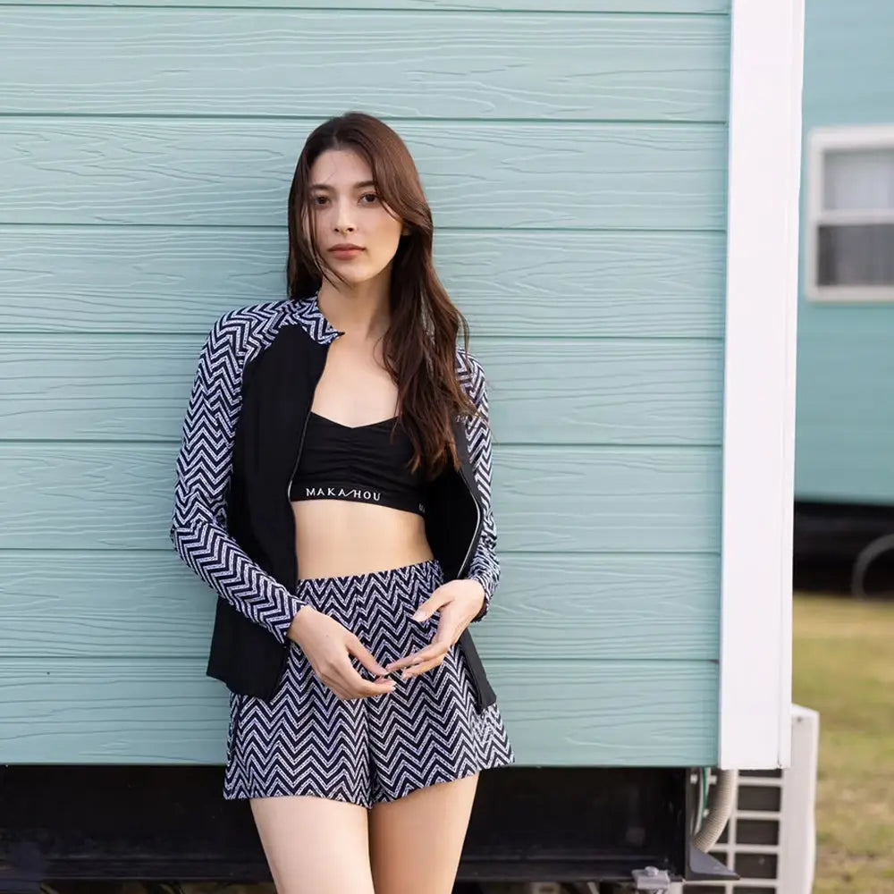 Maka-Hou Women Front Zip Rashguard-GIZA_image1