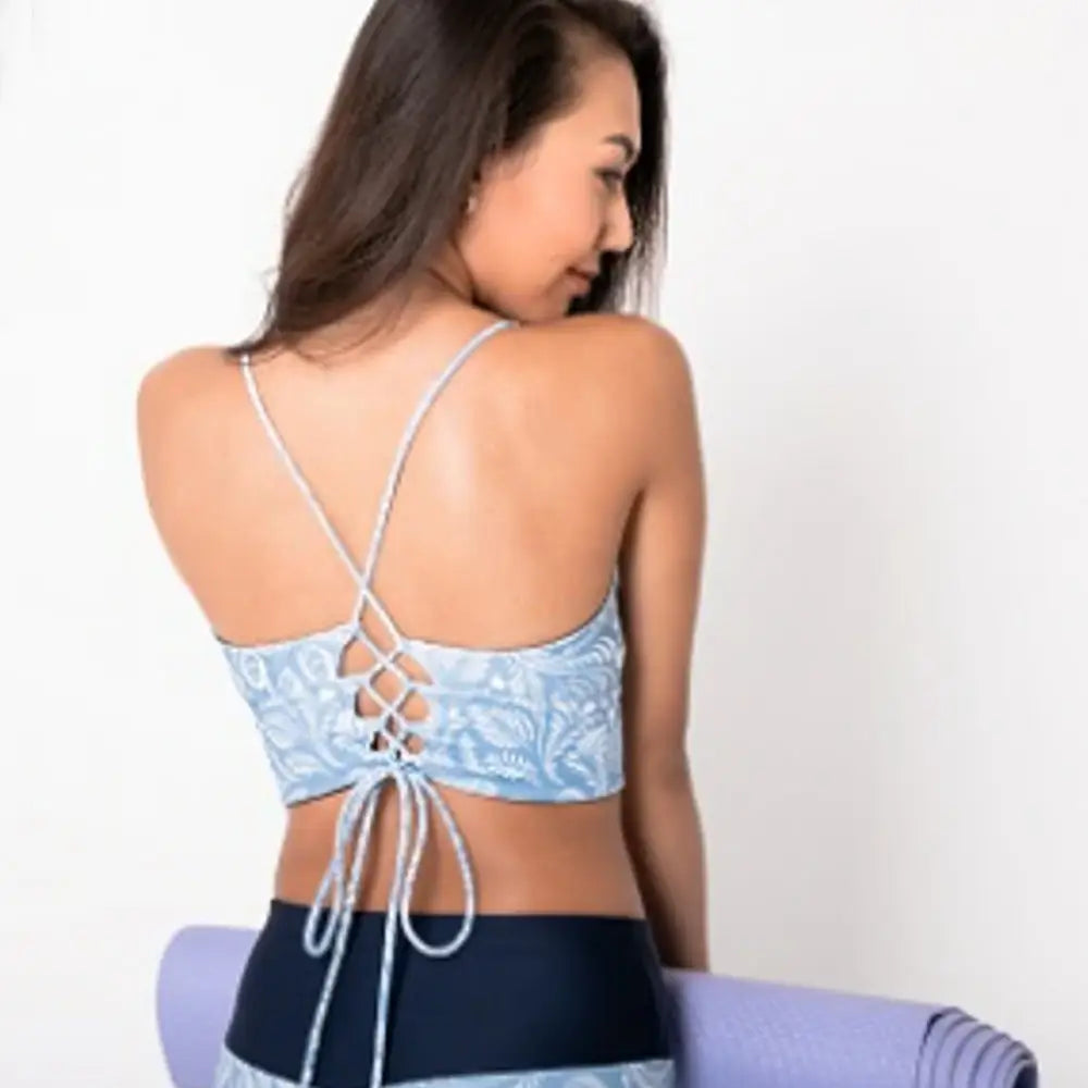 Maka-Hou Women Reversible Bikini-NAVY LEAF_iamge2