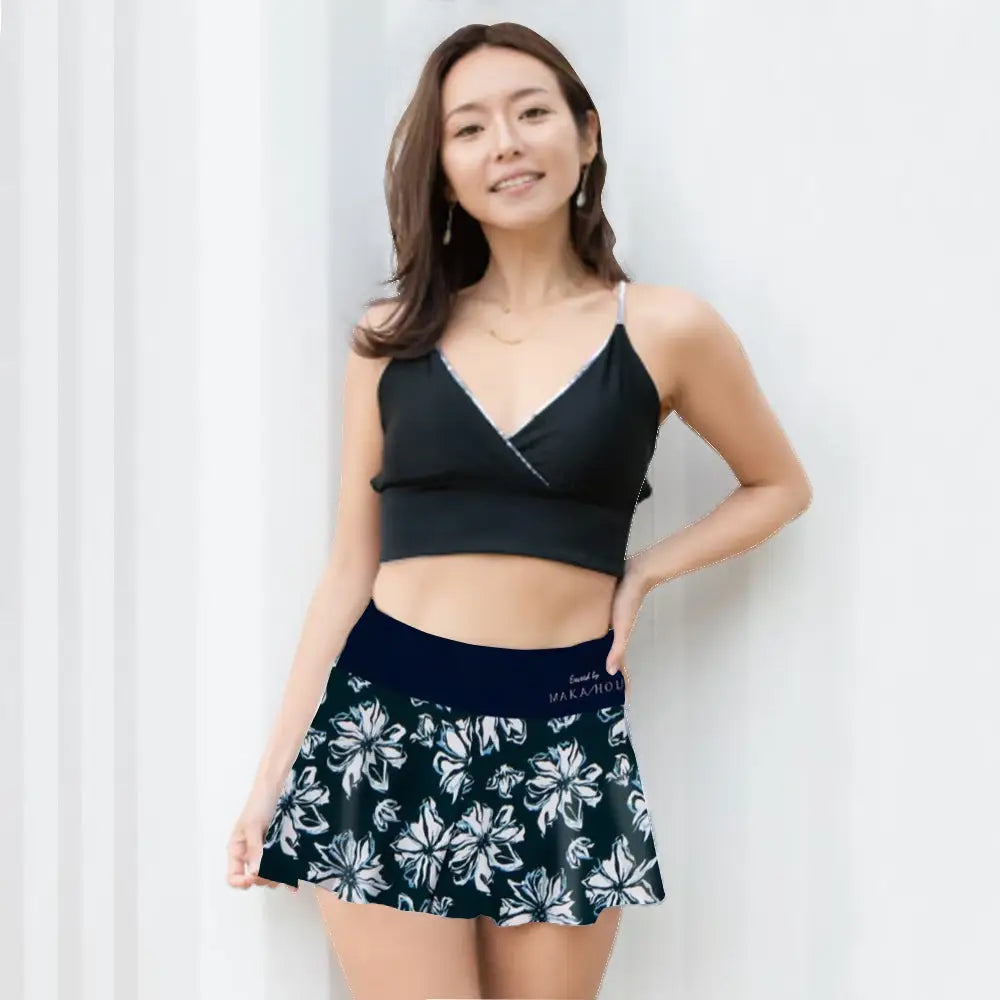 Maka-Hou Women Summer Shorts-CLAM FLOWER_image1