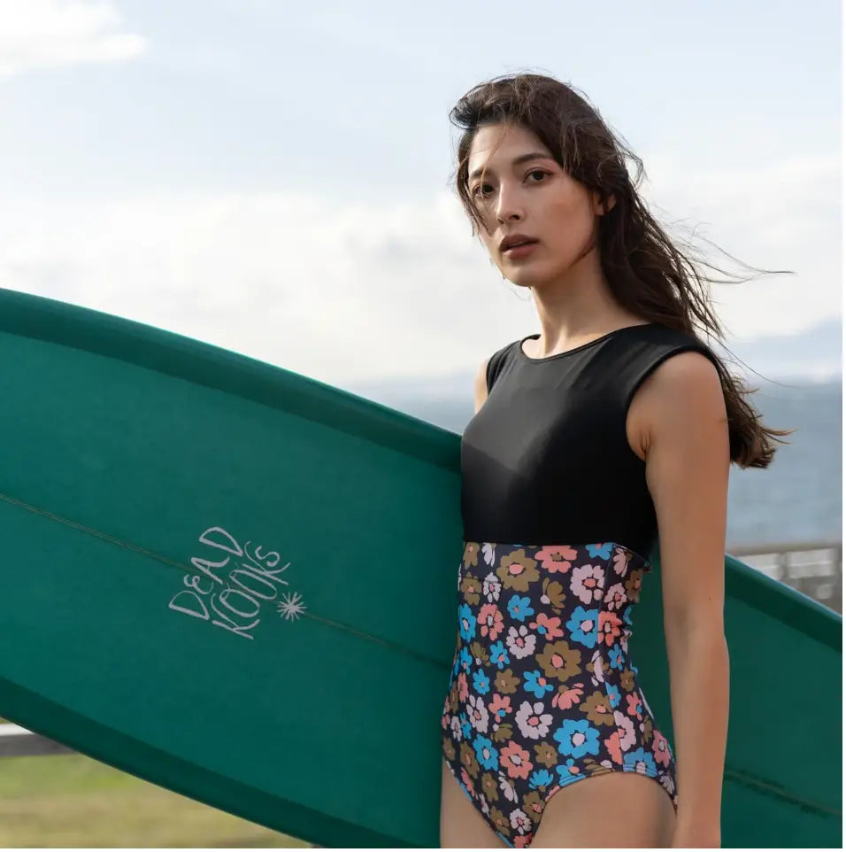 Maka-Hou Women Warm Swimwear-FLOWER3