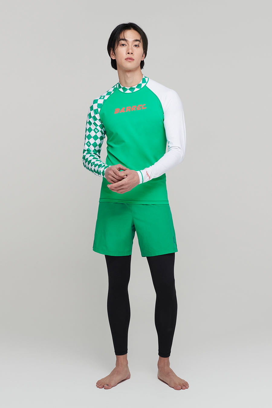 Barrel Mens Move Urban Water Leggings-GREEN