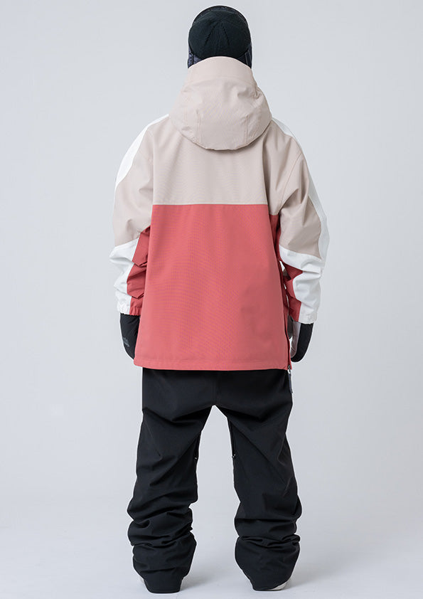 Nima Unisex Popover Snow Anorak-RED5