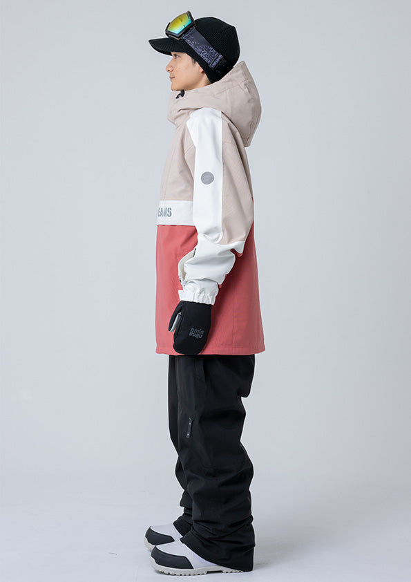 Nima Unisex Popover Snow Anorak-RED6