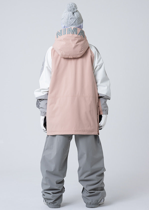 Nima Unisex Pullover Snow Jacket-PINK5