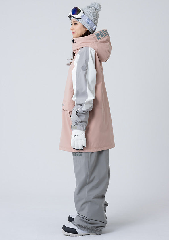 Nima Unisex Pullover Snow Jacket-PINK6