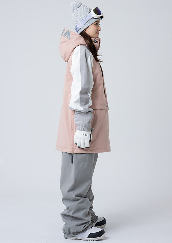 Nima Unisex Pullover Snow Jacket-PINK7