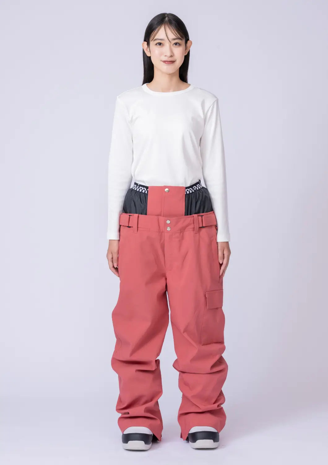 Nima Women Regualr Snow Pants-PINK3
