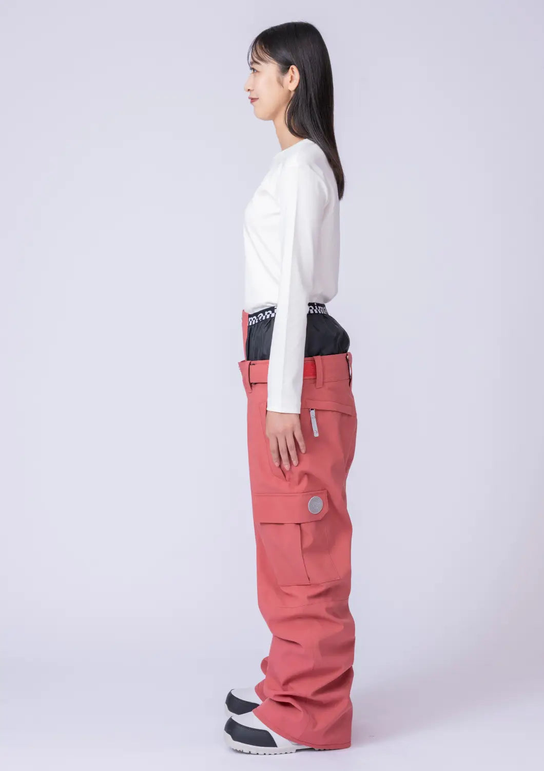 Nima Women Regualr Snow Pants-PINK5