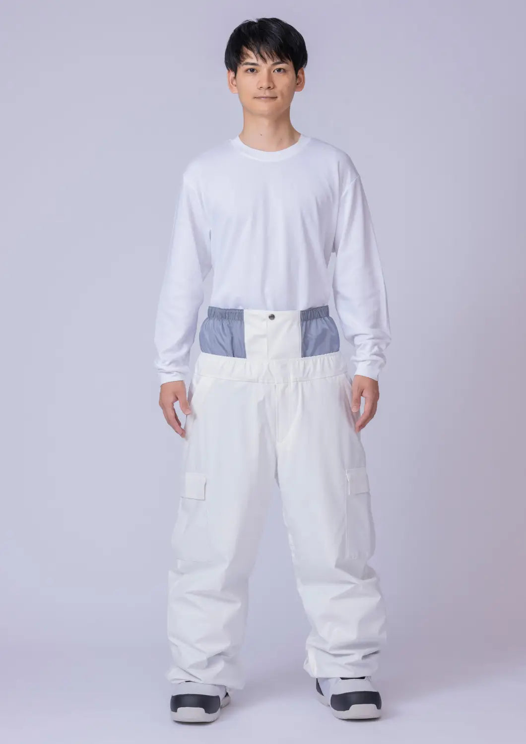 Nima Unisex Relax Snow Pants-WHITE3