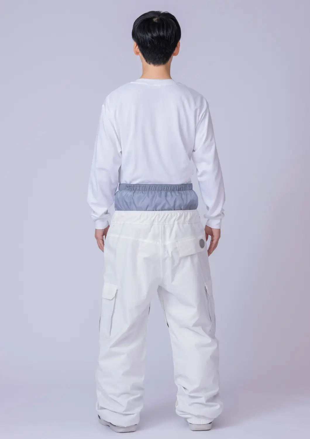 Nima Unisex Relax Snow Pants-WHITE4