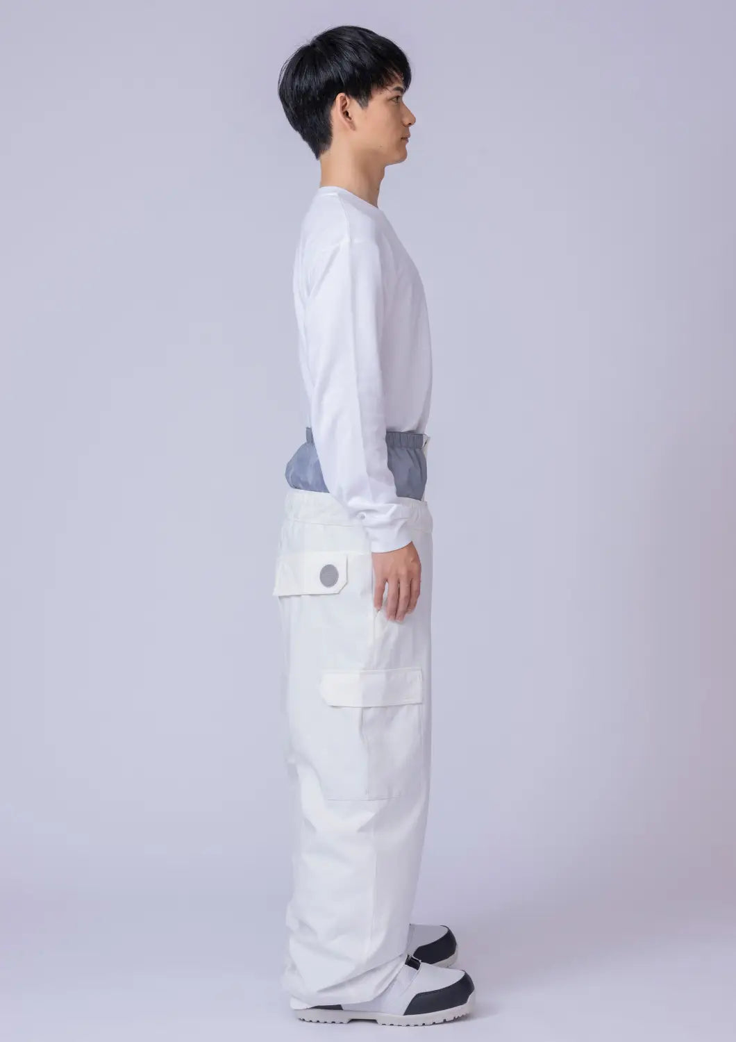 Nima Unisex Relax Snow Pants-WHITE5