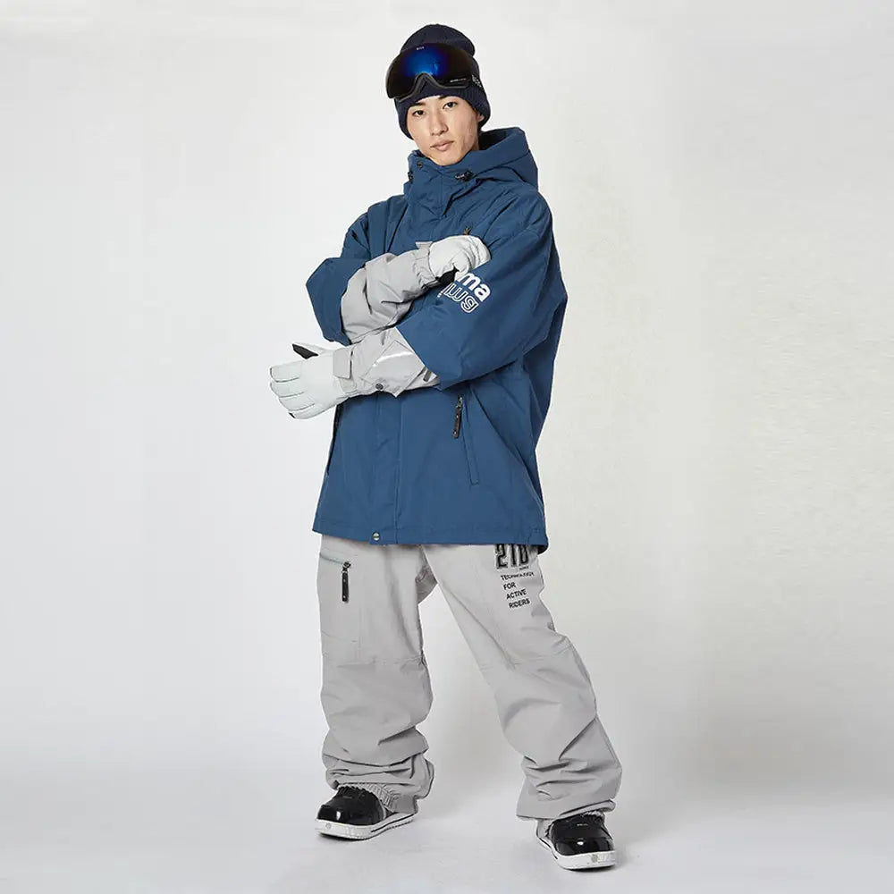 Nima Unisex Snow Light Jacket-NAVY_image1