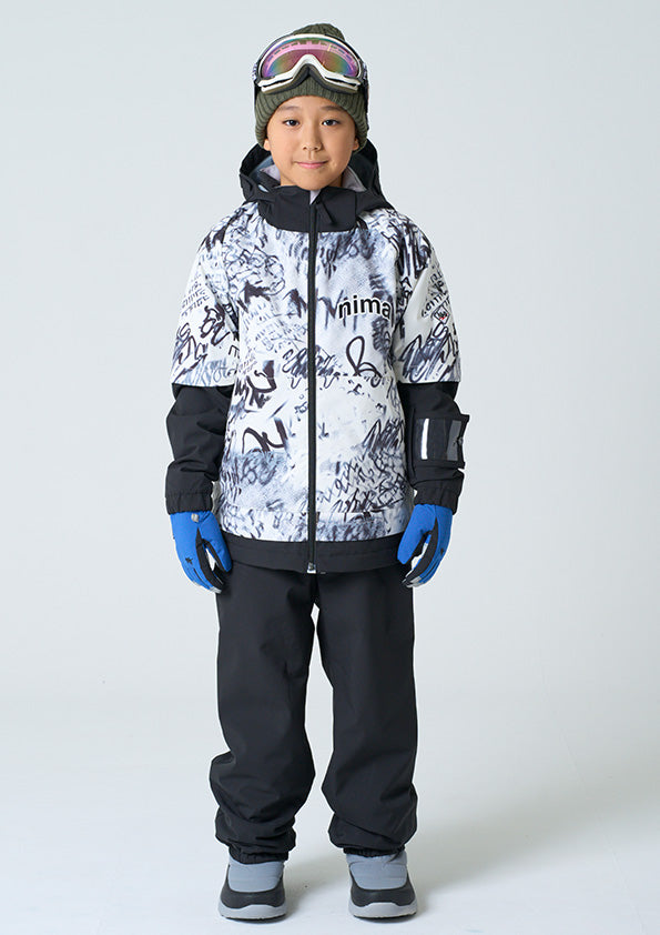 Nima Kids Graffiti Snow Suits-WHITE6