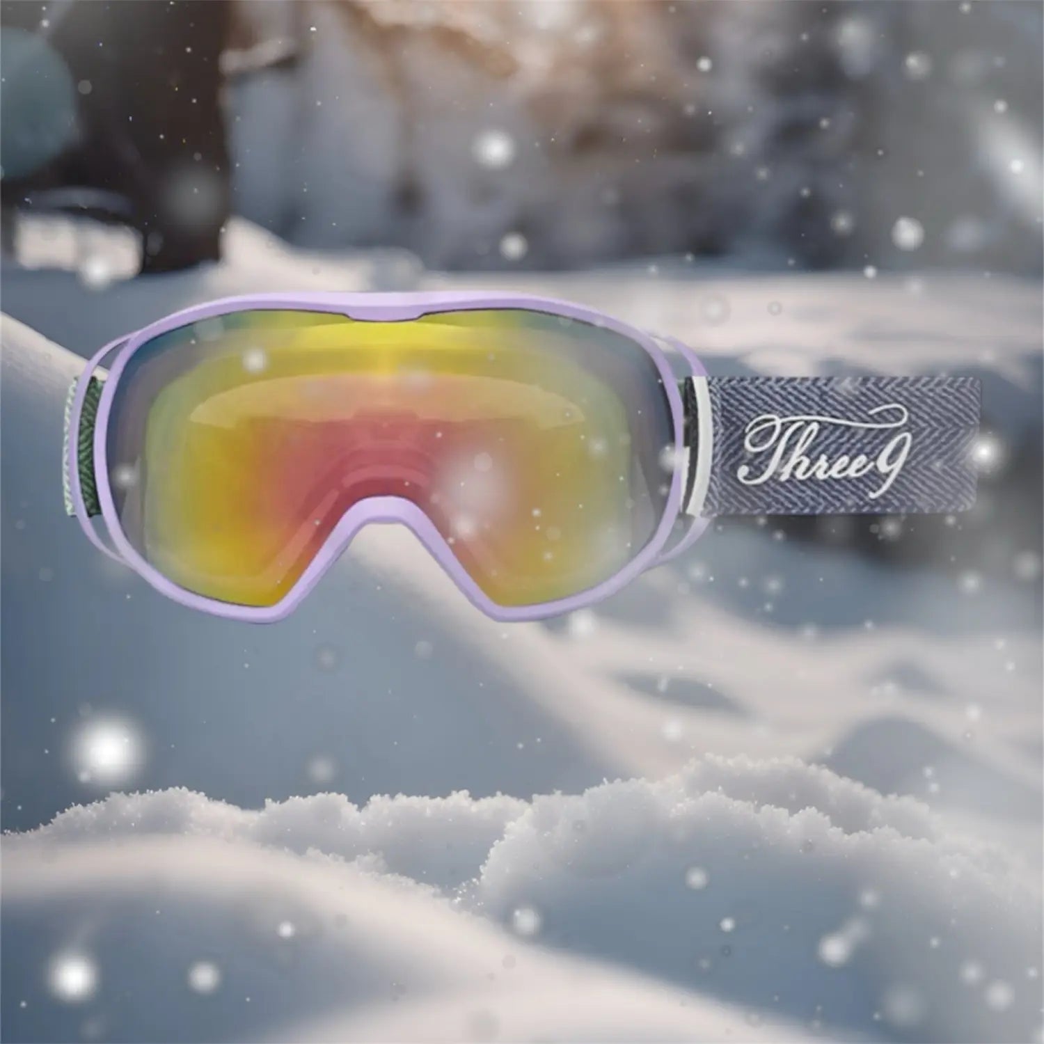 Three9 Mirror Snow Goggle-PURPLE_ai