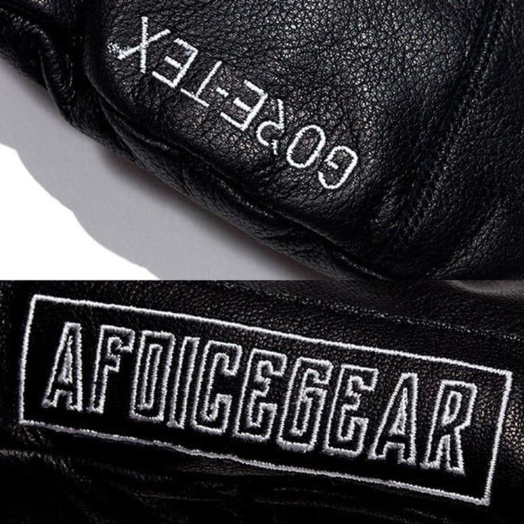 Gloves & Mittens / Snow: AFD GORE-TEX Leather Mitt Glove-BLACK/BLACK - 1920 Accessories AFDICEGEAR Black/Black BRUINS |
