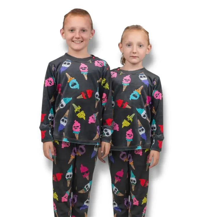 Base Layers: Airhole Kids Milk Fleece Thermal Set-CONE - 2025, Airhole, Base Layers, Charcoal, Clothing