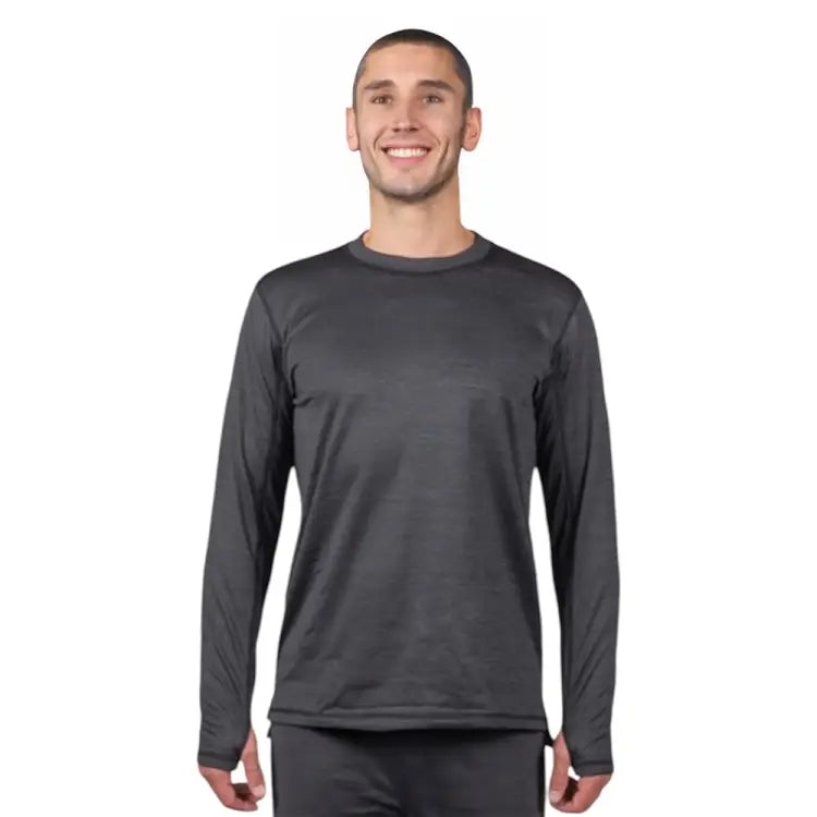 Bandanas & Face Masks: Airhole Men Waffleknit Thermal Top-BLACK - 2025, Accessories, Airhole, Bandanas & Face Masks, Black