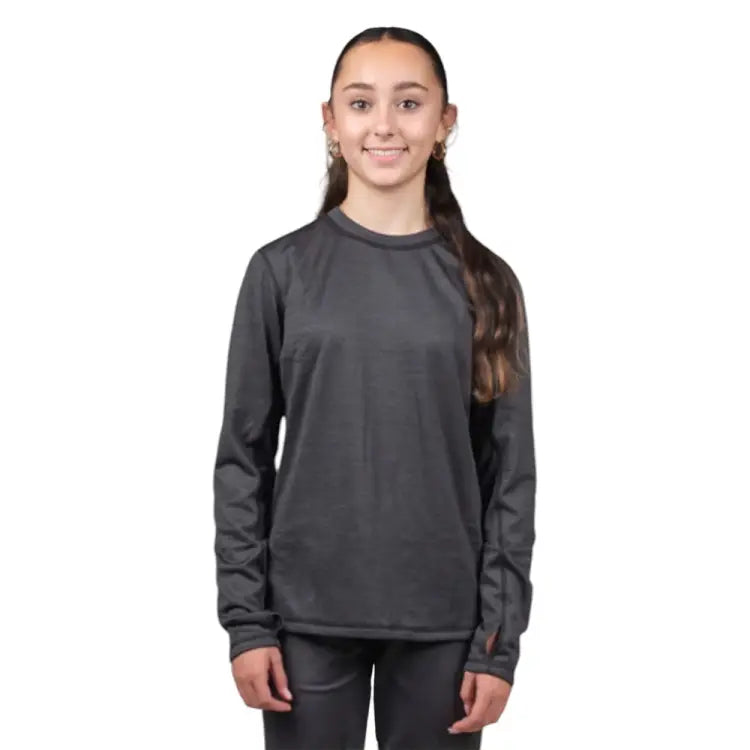 Base Layers: Airhole Women Waffleknit Thermal Top-BLACK - Airhole / Black / XS / 2025, Airhole, Base Layers, Black, Clothing