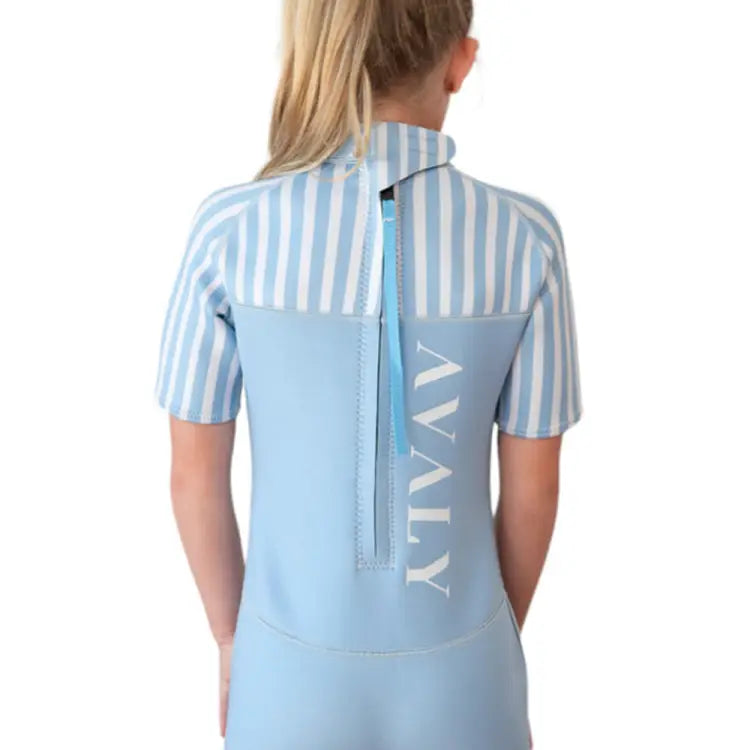 Wetsuits: Avaly Kids 2mm Shorty Wetsuit-COTTELSOE - Australian, AVALY, Fashion, Gear, HKWakefit | AVALY-24SKYBLUE-M