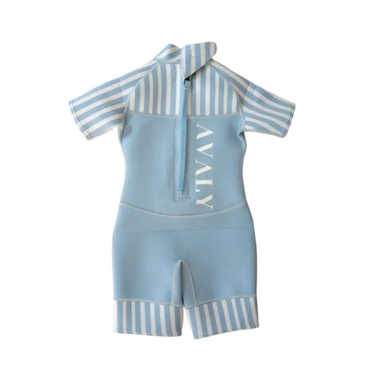 Wetsuits: Avaly Kids 2mm Shorty Wetsuit-COTTELSOE - Australian, AVALY, Fashion, Gear, HKWakefit | AVALY-24SKYBLUE-M