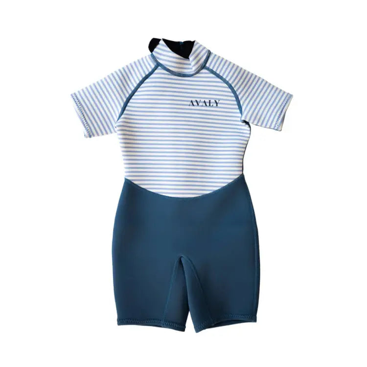 Wetsuits: Avaly Kids 2mm Shorty Wetsuit-LENNOX - Australian, AVALY, Blue, Fashion, Gear | AVALY-24BLUE-M