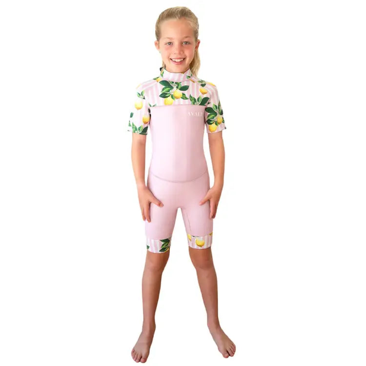 Wetsuits: Avaly Kids 2mm Shorty Wetsuit-WANDA - AVALY / Pink / M / Australian, AVALY, Fashion, Gear, HKWakefit | AVALY-24PINK-M