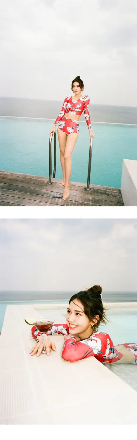 Barrel Womens Bonny Crop Rashguard-MADONNA_image1