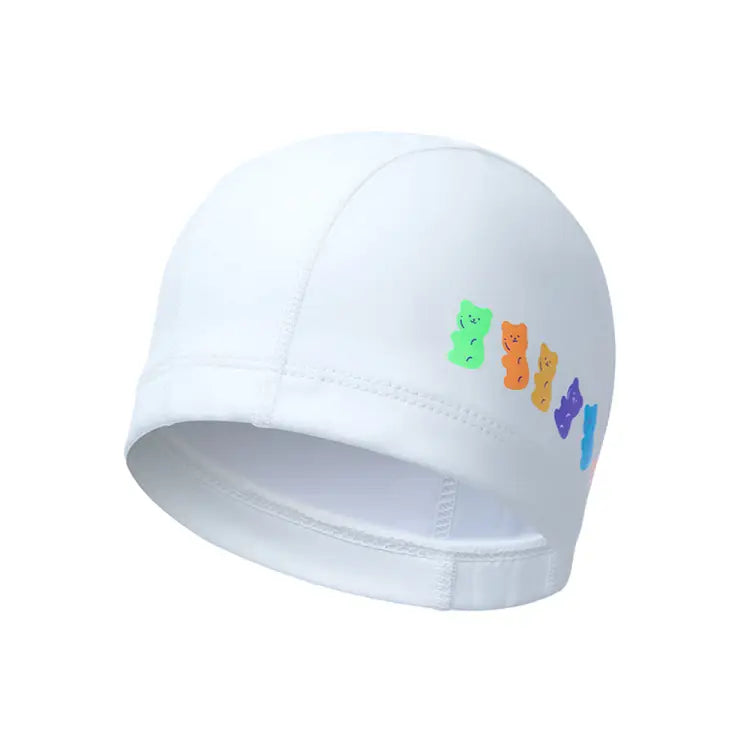 Swim Caps: Barrel Bear Gummy Silitex Swim Cap-WHITE - Barrel / White / ON / 2025, Accessories, BARREL, BARREL HK, Caps | B5SUASC025WHTON