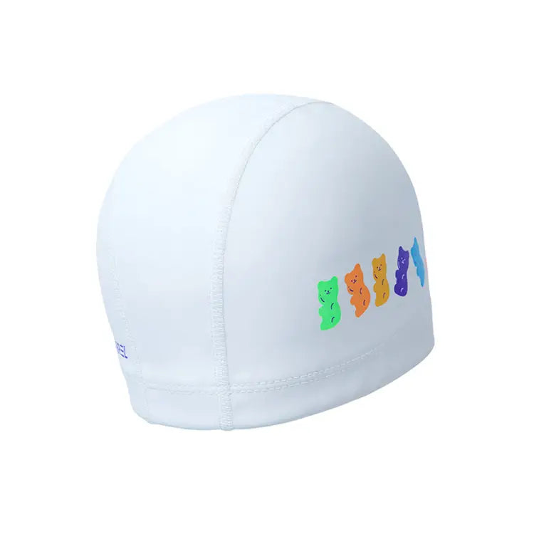 Swim Caps: Barrel Bear Gummy Silitex Swim Cap-WHITE - Barrel / White / ON / 2025, Accessories, BARREL, BARREL HK, Caps | B5SUASC025WHTON
