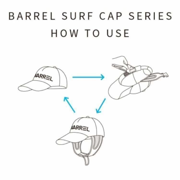 Barrel Big Wave Mesh Cap-BLACK - OSFA / Black - Surf Caps | BARREL HK