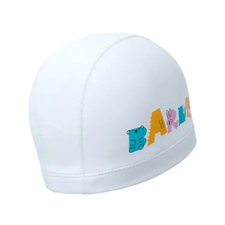 Swim Caps: Barrel Kids Animals Silicone Coating Swim Cap-WHITE - Barrel / White / ON / 2025, Accessories, BARREL, BARREL HK, BRIV25HKOP01