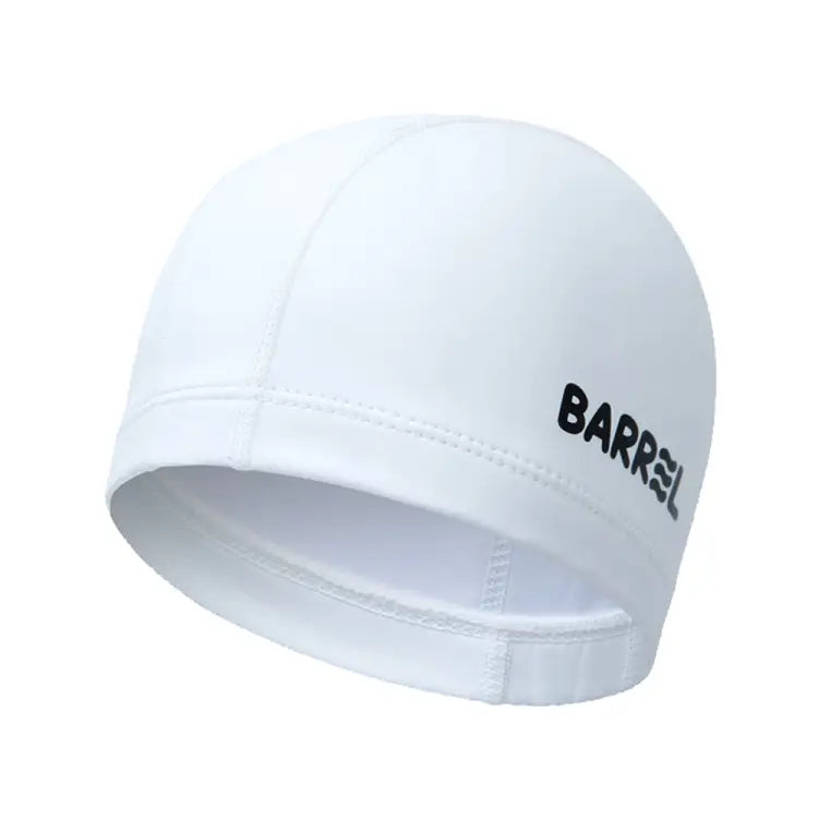 Swim Caps: Barrel Kids Basic Silitex Swim Cap-WHITE - Barrel / White / ON / 2025, Accessories, BARREL, BARREL HK, BRIV25HKOP01