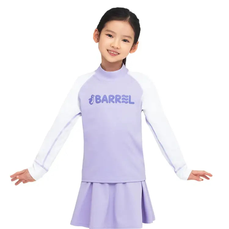 Barrel Kids Essential Rash Guard-LAVENDER - Rashguards | BARREL HK