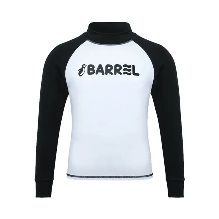 Barrel Kids Essential Rash Guard-WHITE - Barrel / White / 130 - Rashguards | BARREL HK